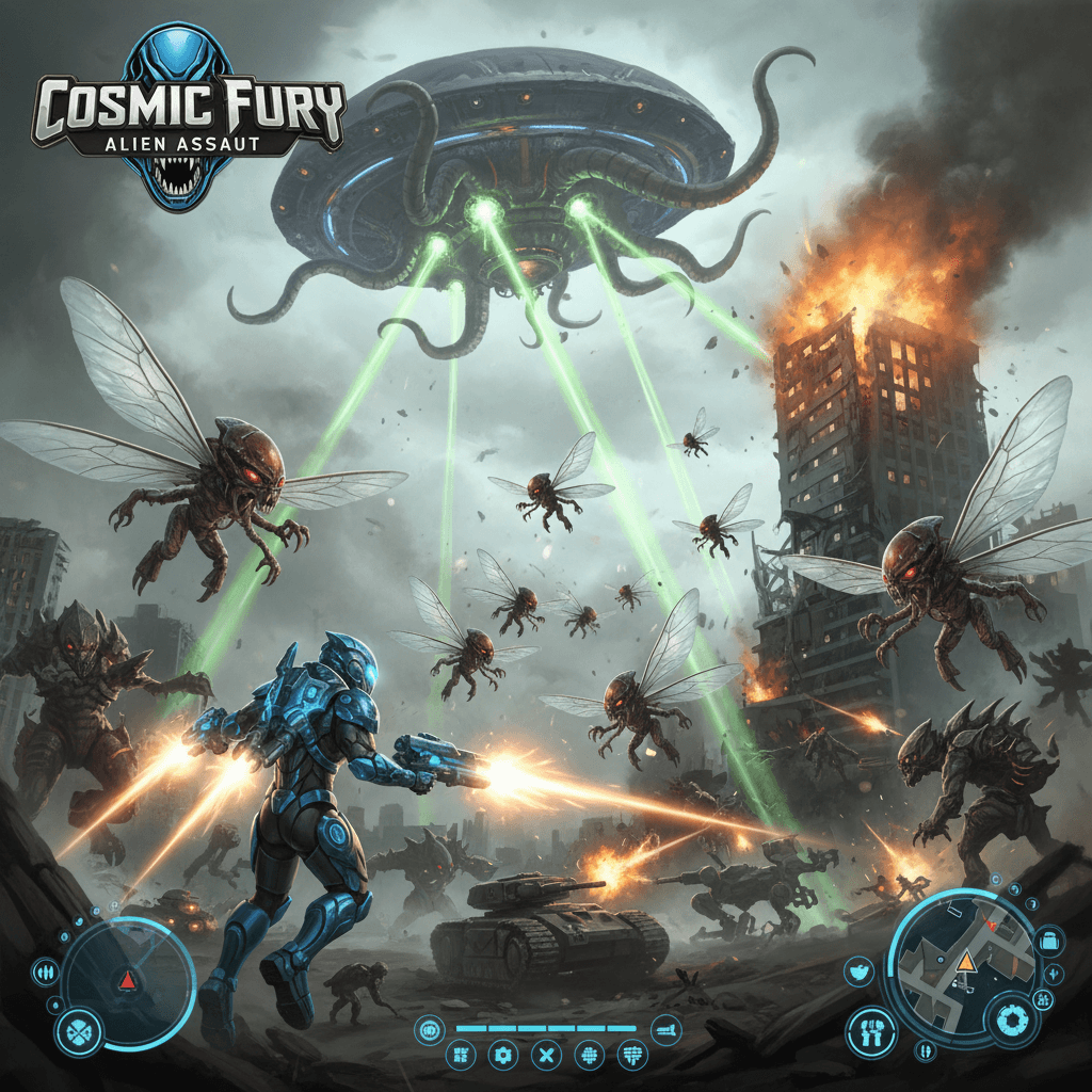 Alien Attacker - Play Free Online Game