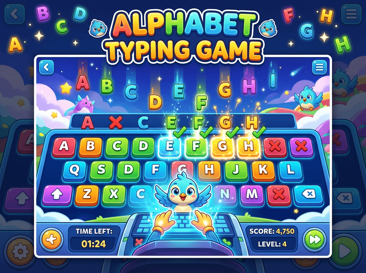 Alphabet Typing - Play Free Online Game