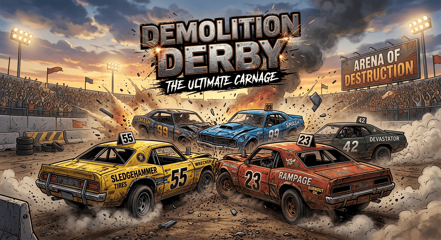 Demolition Derby - Play Free Online Game