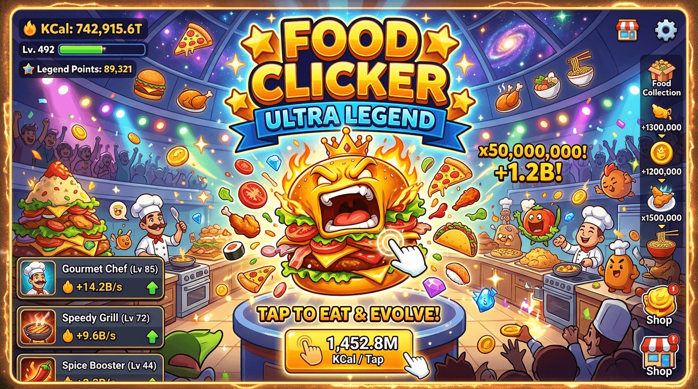 Food Clicker Ultra Legend - Play Free Online Game