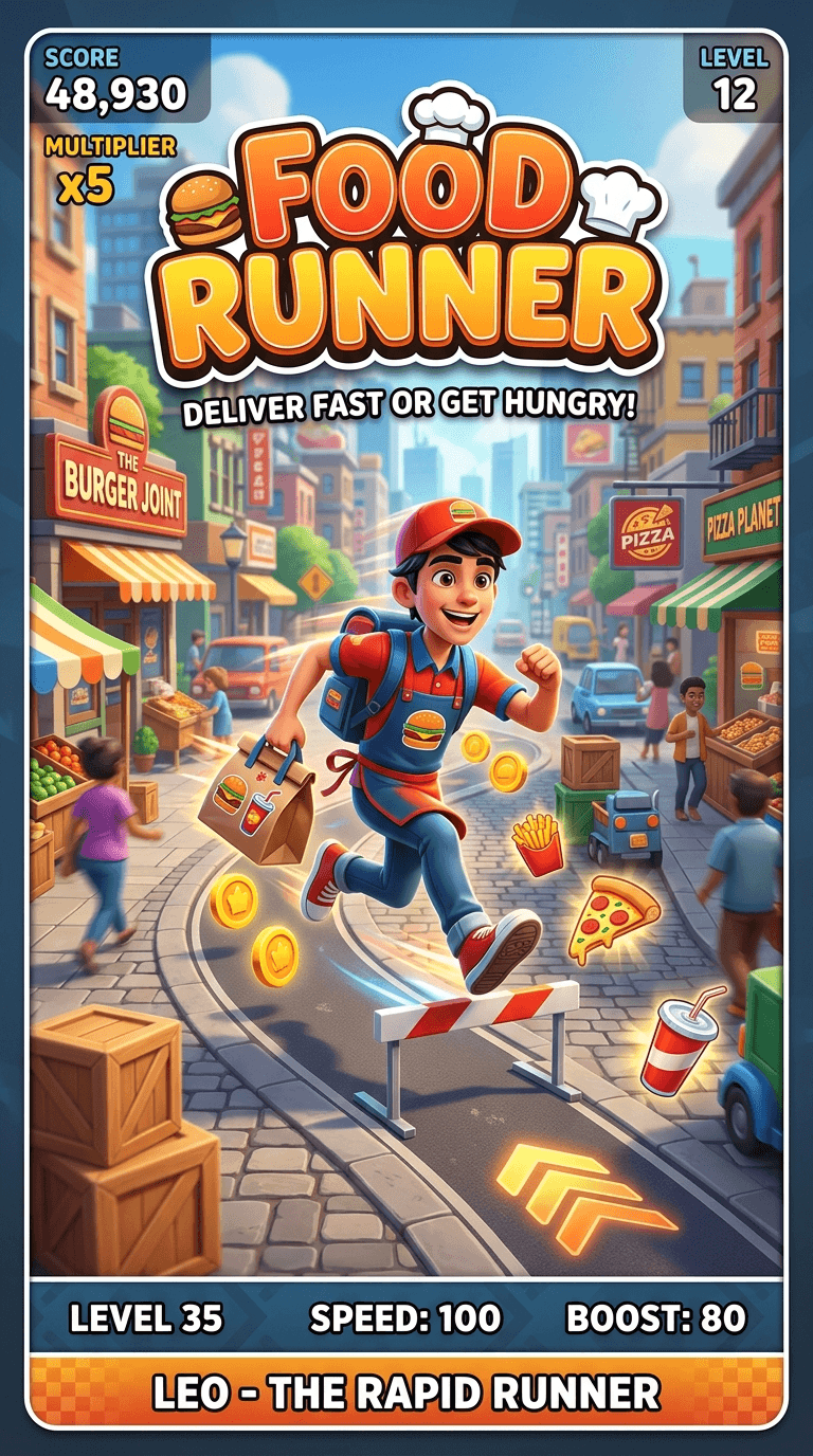 Food Runner - Play Free Online Game