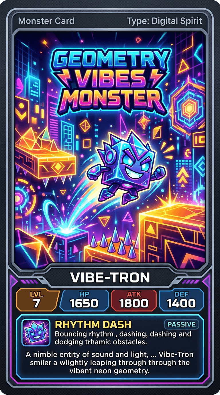 Geometry Vibes Monster - Play Free Online Game