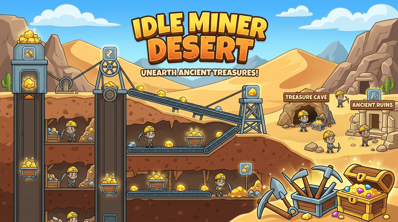 Idle Miner Desert - Play Free Online Game