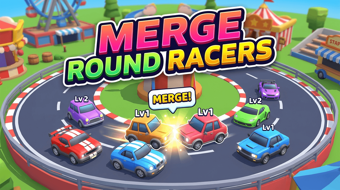 Merge Round Racers - Play Free Online Game
