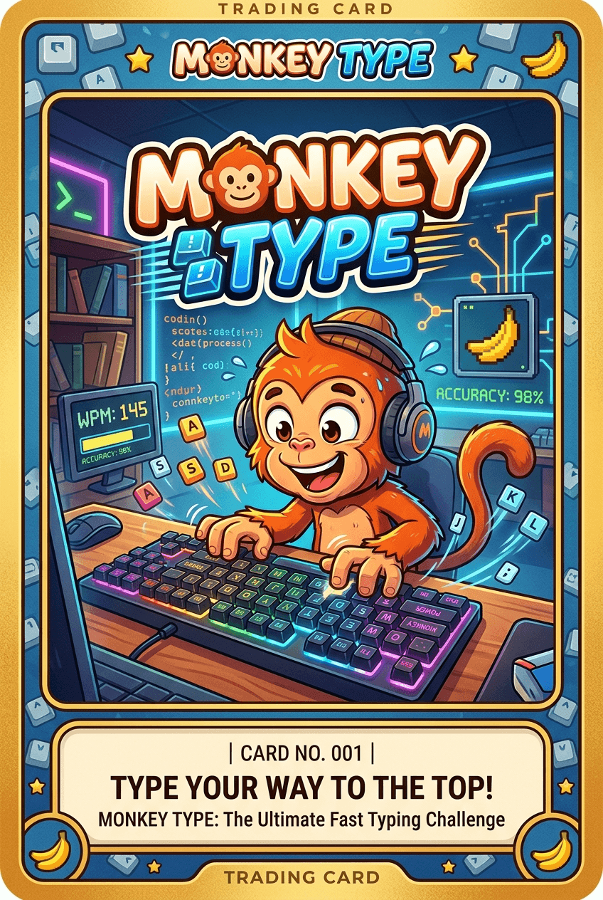 Monkey Type - Play Free Online Game