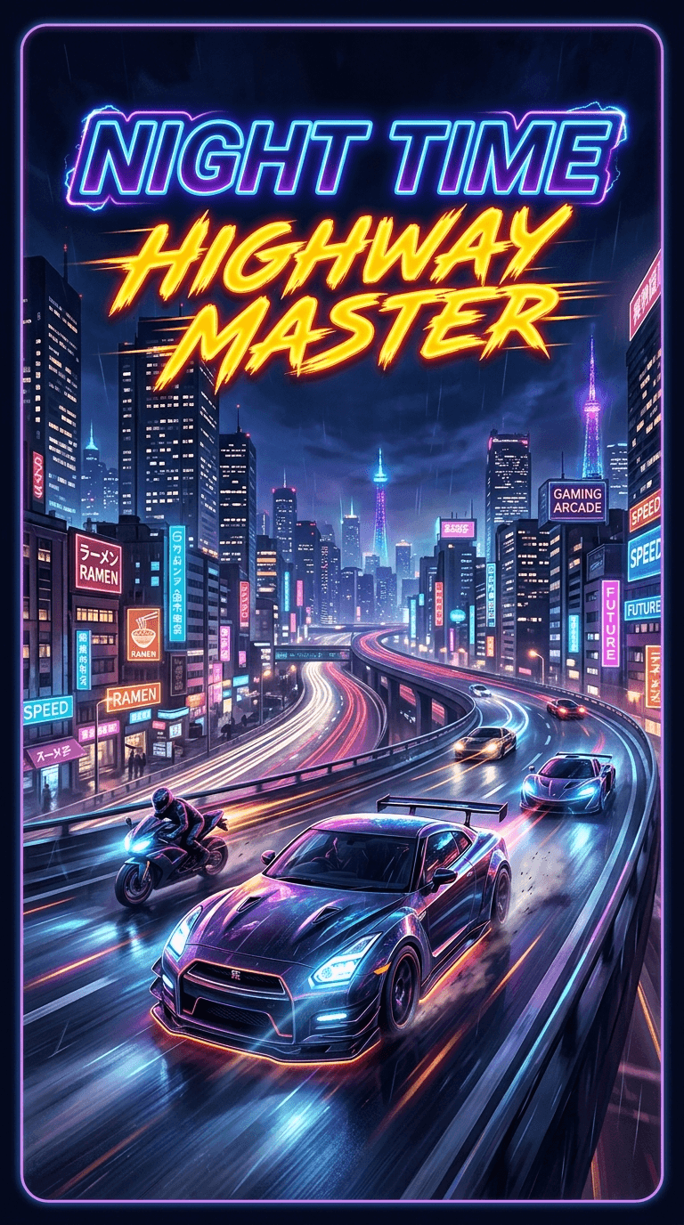 Night Time Highway Master - Play Free Online Game