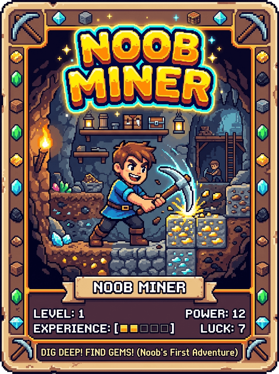 Noob Miner - Play Free Online Game