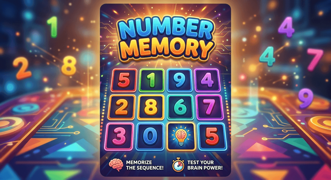 Number Memory - Play Free Online Game