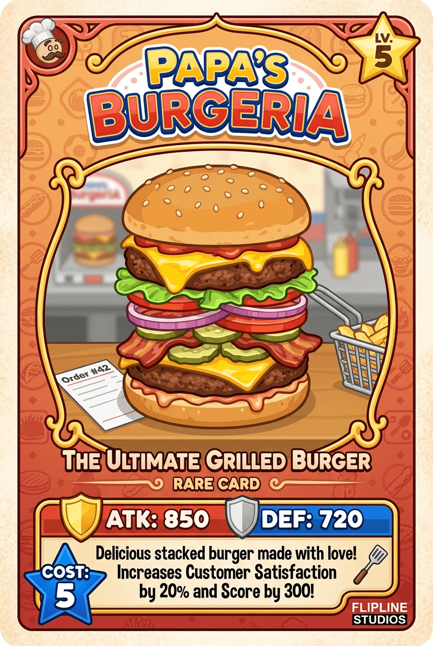 Papa's Burgeria - Play Free Online Game