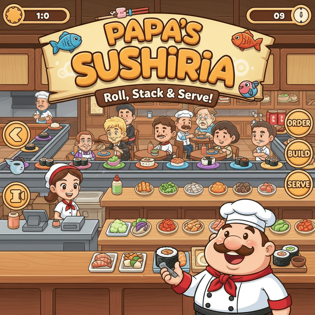Papa's Sushiria - Play Free Online Game