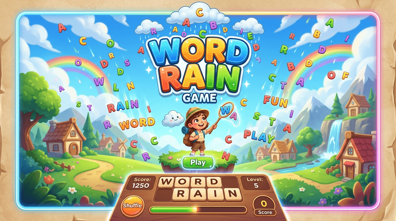 Word Rain - Play Free Online Game